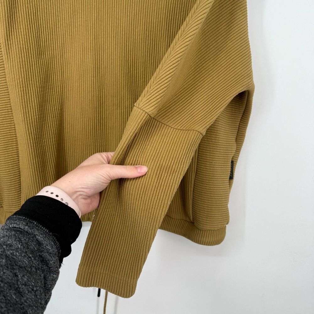 Varley Cowl Neck Charles Sweatshirt Ribbed Pullover Tie Bottom Yoga Cozy Women S - Picture 5 of 13